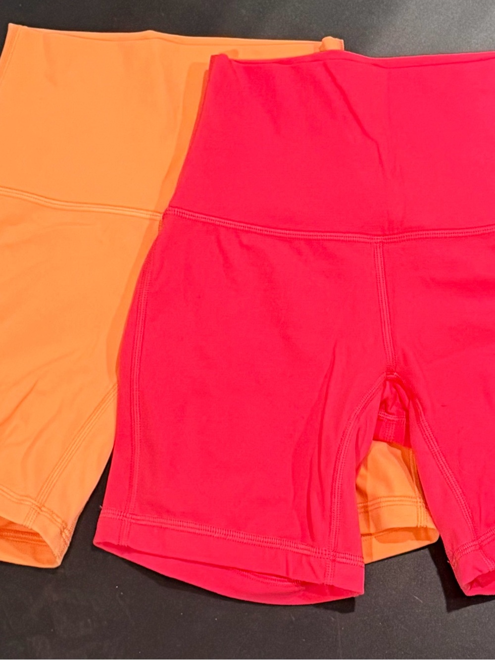 lululemon athletica High-Waist Bike Shorts - Hot Pink & Bright Orange